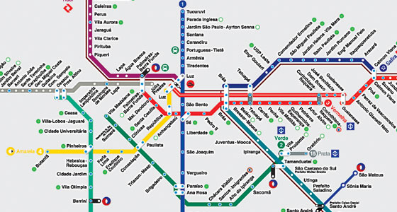 Falhas graves nas Linhas do metrô nos últimos 5 anos