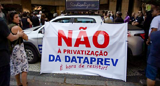 Funcionários da Dataprev em greve contra privatização