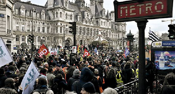 França: greve contra reforma da Previdência continua!
