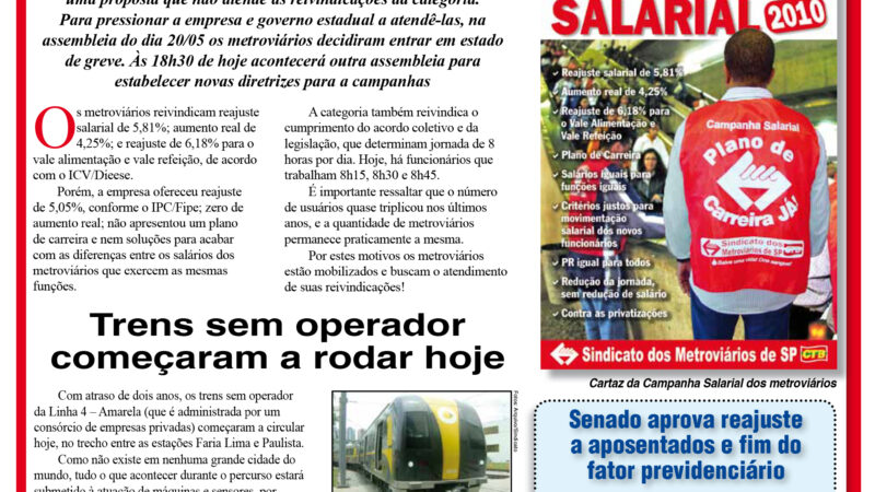 Informe Publicitário – Metronews – 25/05/2010