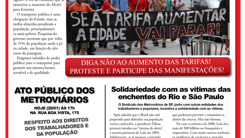 Informe Publicitário –  Metronews – 20/01/2011