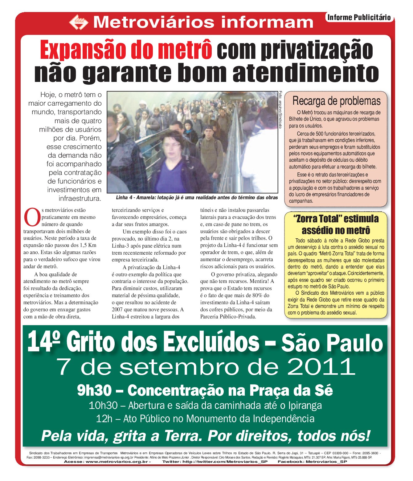 Informe Publicitário – Metronews – 06/09/2011