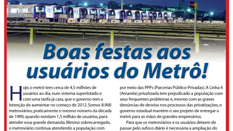 Informe Publicitário – Metronews – 21/12/2011